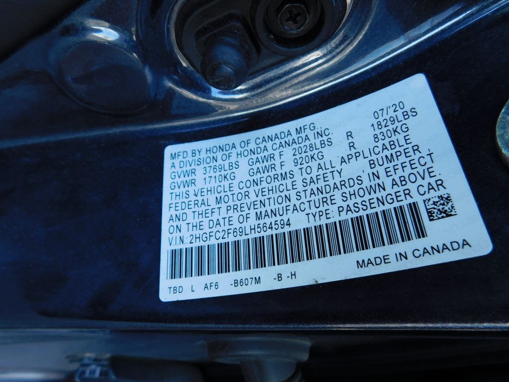 2020 Honda Civic LX 8