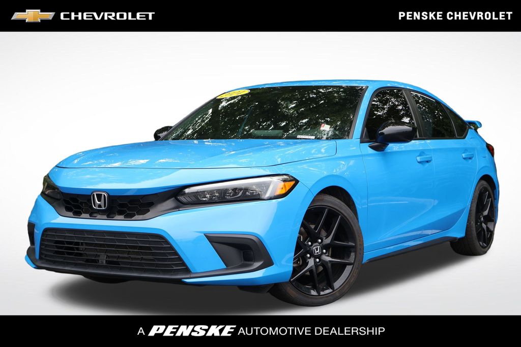 Blue Pearl 2024 Honda Civic Hatchback Hatchback Front-Wheel Drive Continuously Variable Transmission