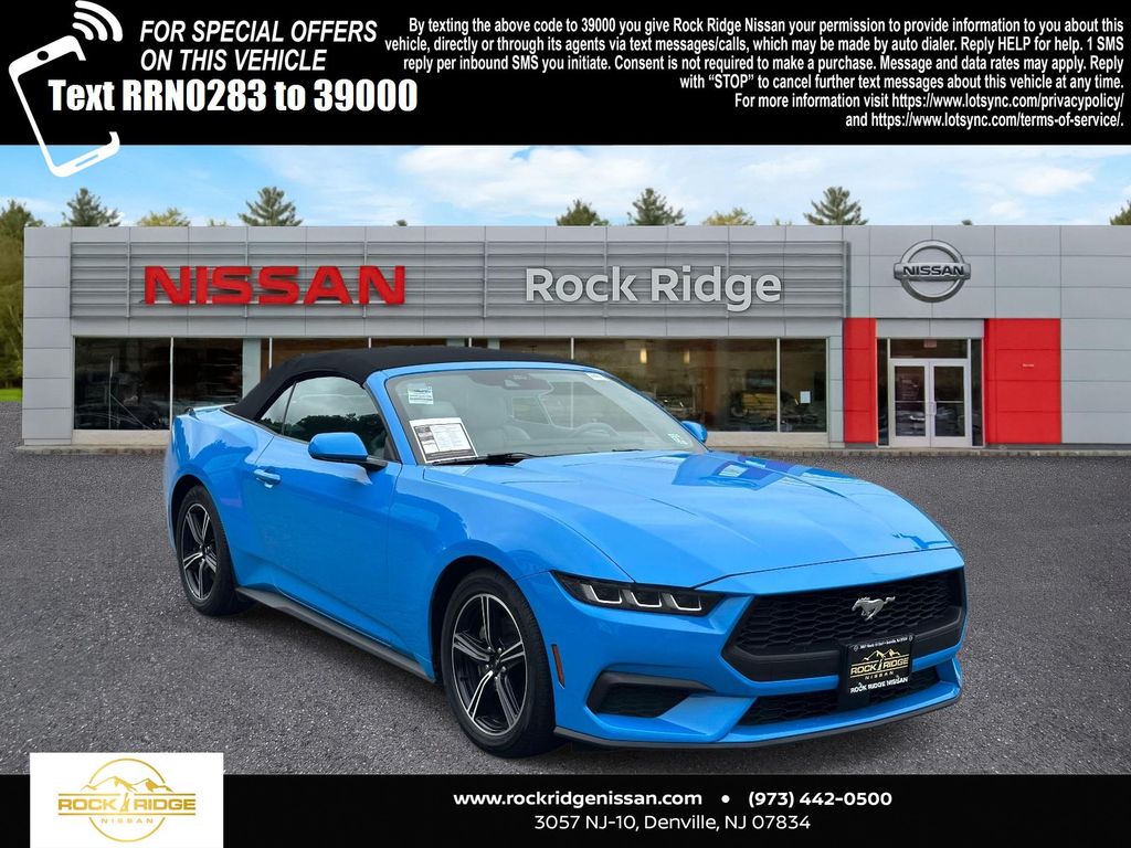 Grabber Blue Metallic 2024 Ford Mustang Convertible Rear-Wheel Drive Automatic