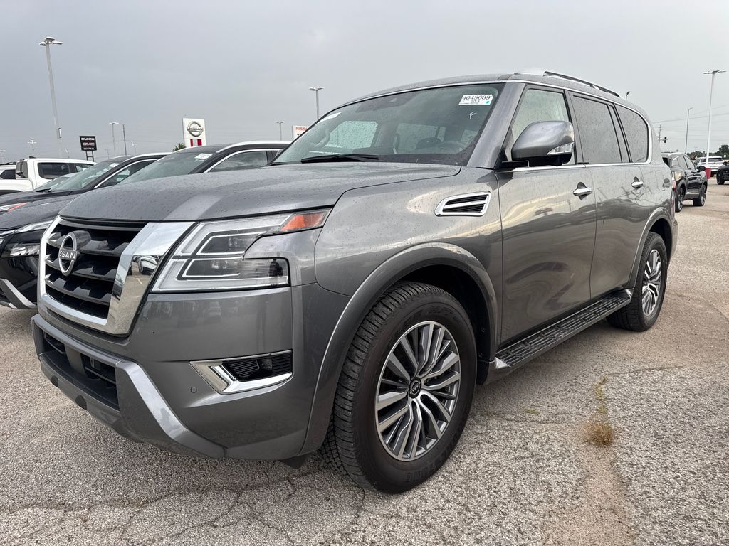 Gray (Gun Metallic) 2024 Nissan Armada SUV / Crossover 4X2 7-Speed Automatic