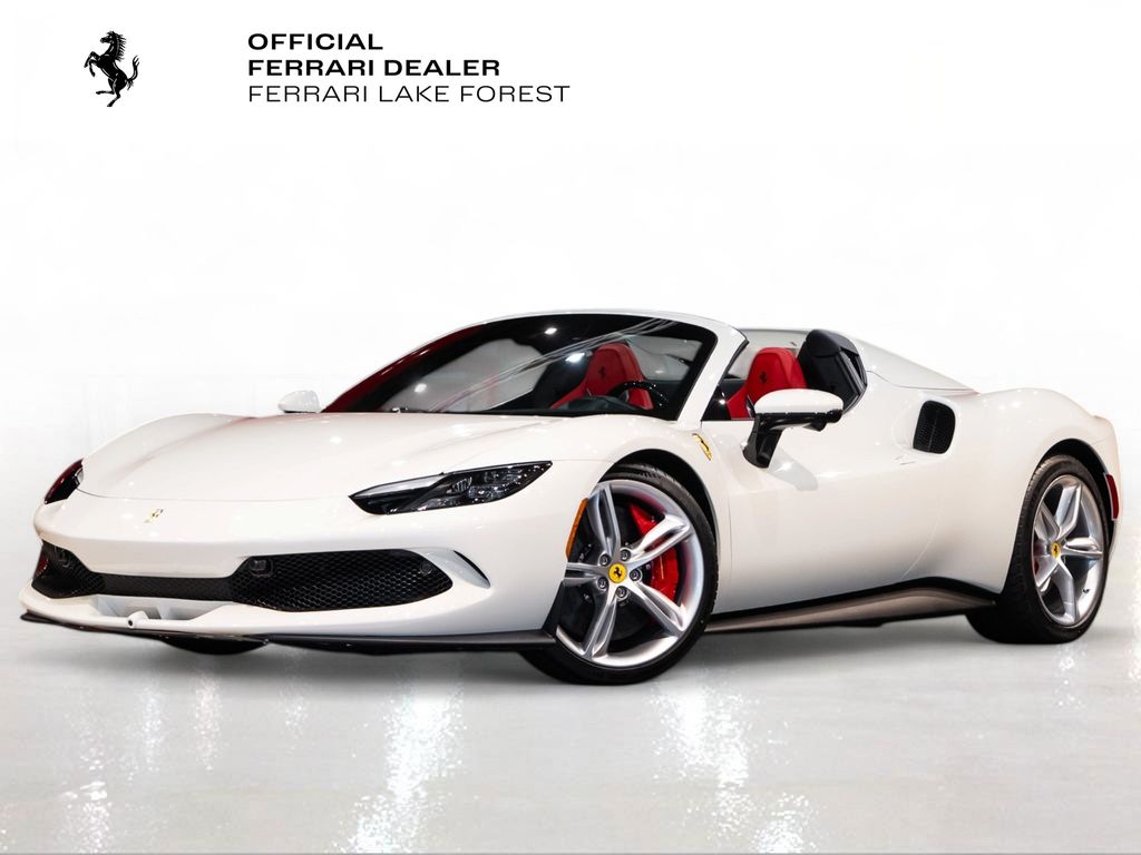 Bianco Avus 2025 Ferrari 296 GTS Convertible Rear-Wheel Drive 8-Speed Dual Clutch