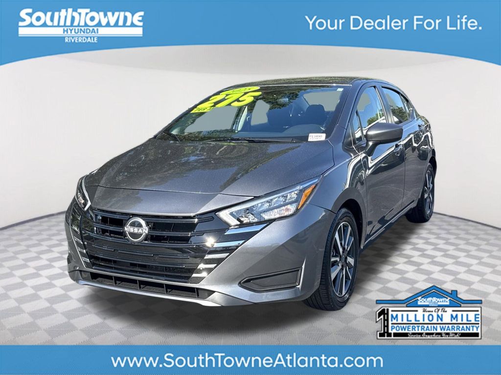 Gray (Gun Metallic) 2025 Nissan Versa SV FWD Sedan Front-Wheel Drive Continuously Variable Transmission