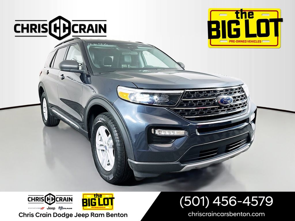 Blue Metallic 2024 Ford Explorer SUV / Crossover All-Wheel Drive Automatic