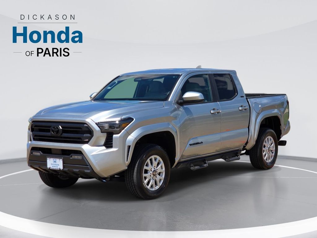 Celestial Silver Metallic 2024 Toyota Tacoma Pickup Truck Four-Wheel Drive 8-Speed Automatic
