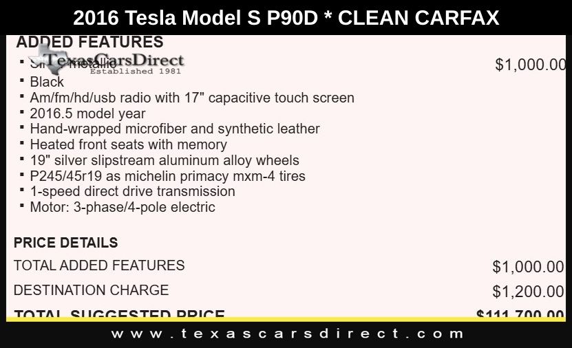 2016 Tesla Model S P90D 10