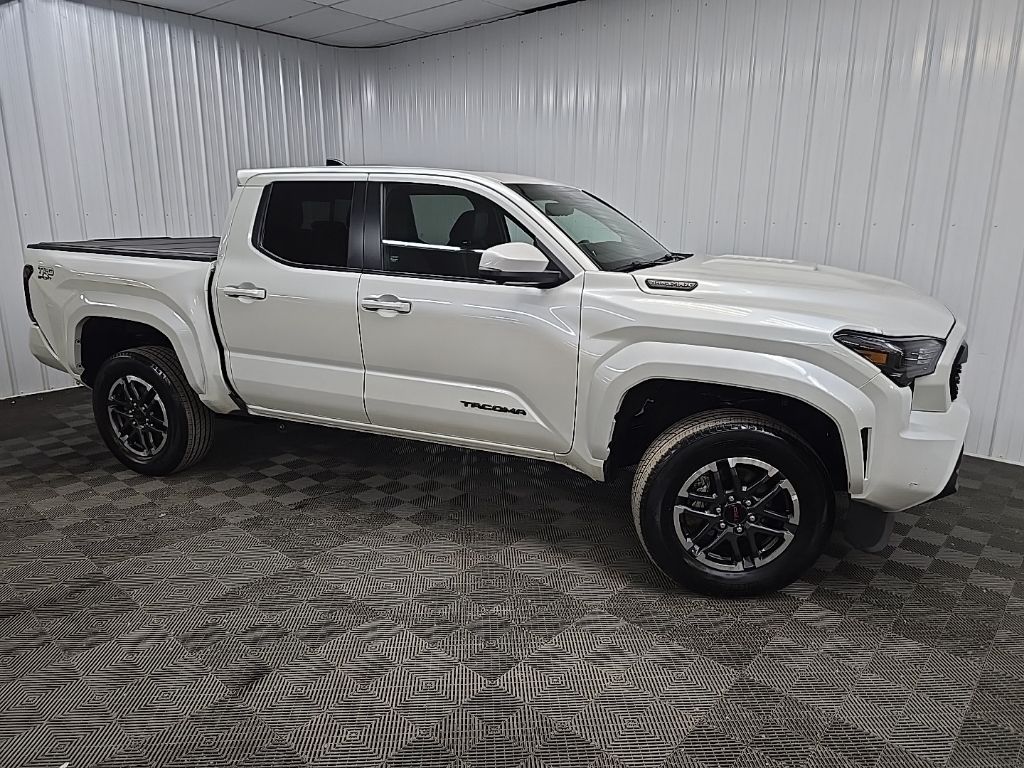 Pearl 2024 Toyota Tacoma TRD Sport Double Cab 4WD Pickup Truck Four-Wheel Drive 8-Speed Automatic
