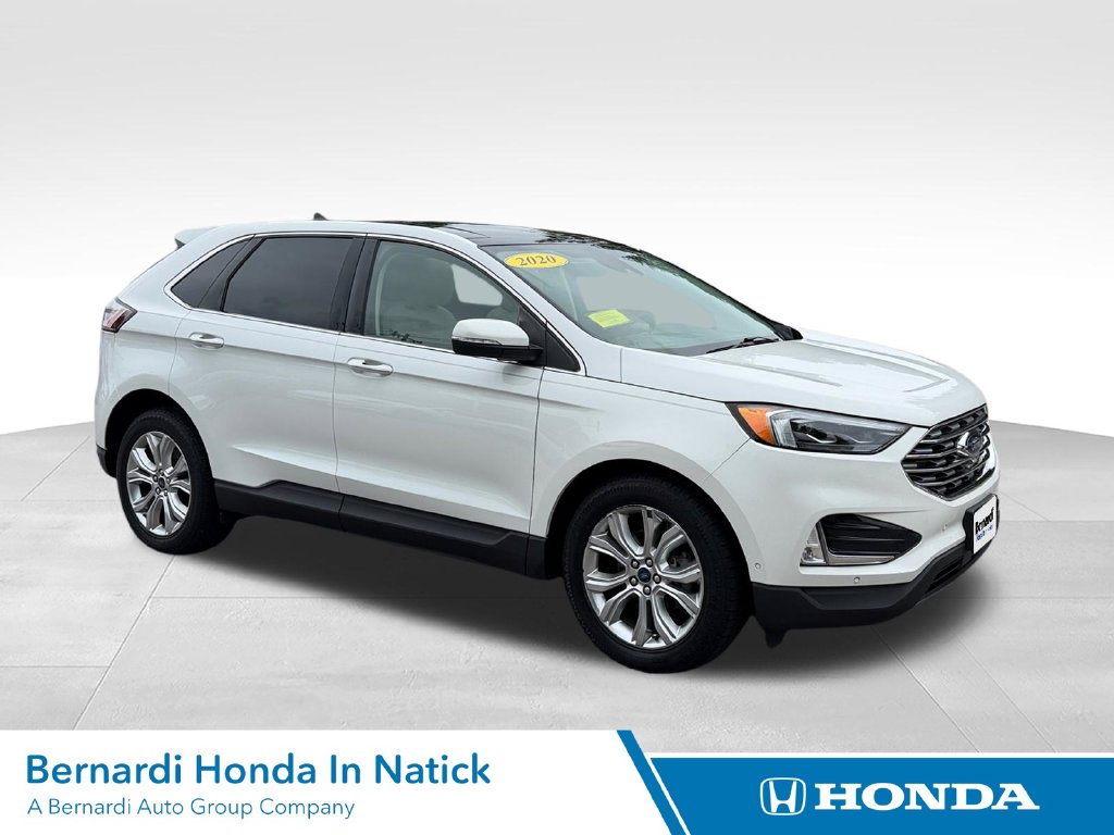 Star White Metallic Tri-Coat 2020 Ford Edge SUV / Crossover Front-Wheel Drive 8-Speed Automatic