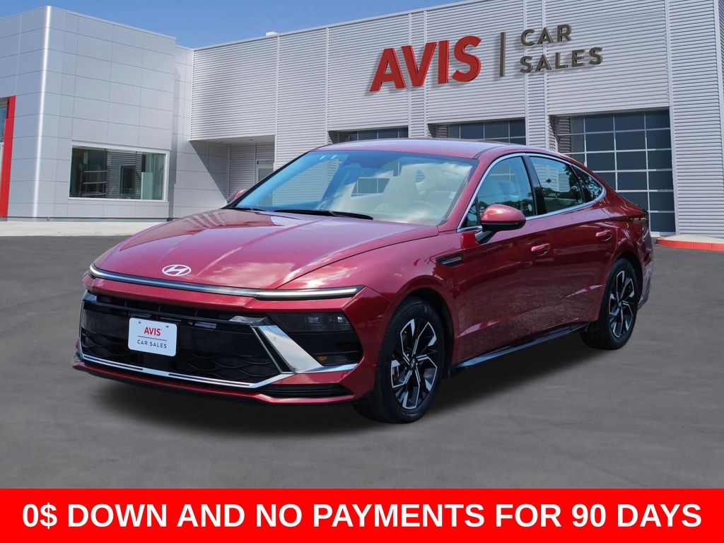 Ultimate red 2025 Hyundai Sonata SEL FWD Sedan Front-Wheel Drive 8-Speed Automatic