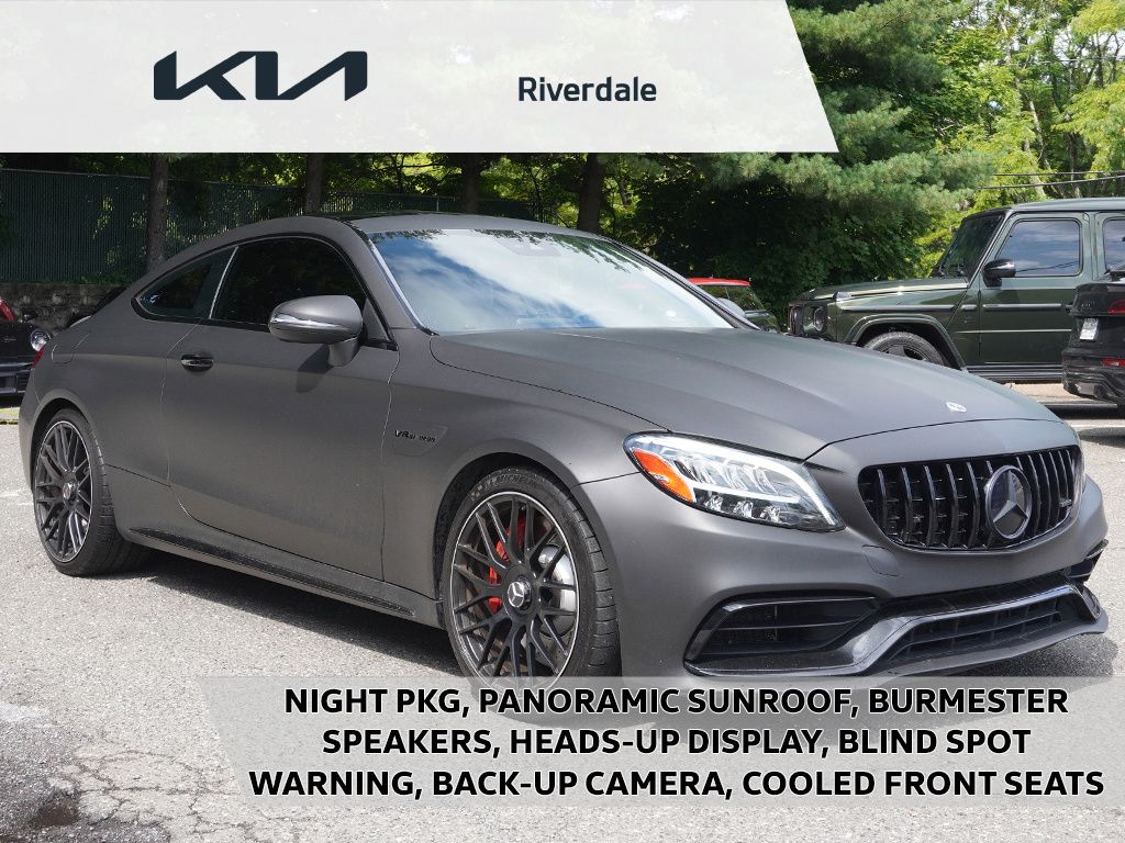 Black 2020 Mercedes-Benz C-Class Coupe Rear-Wheel Drive 9-Speed Automatic
