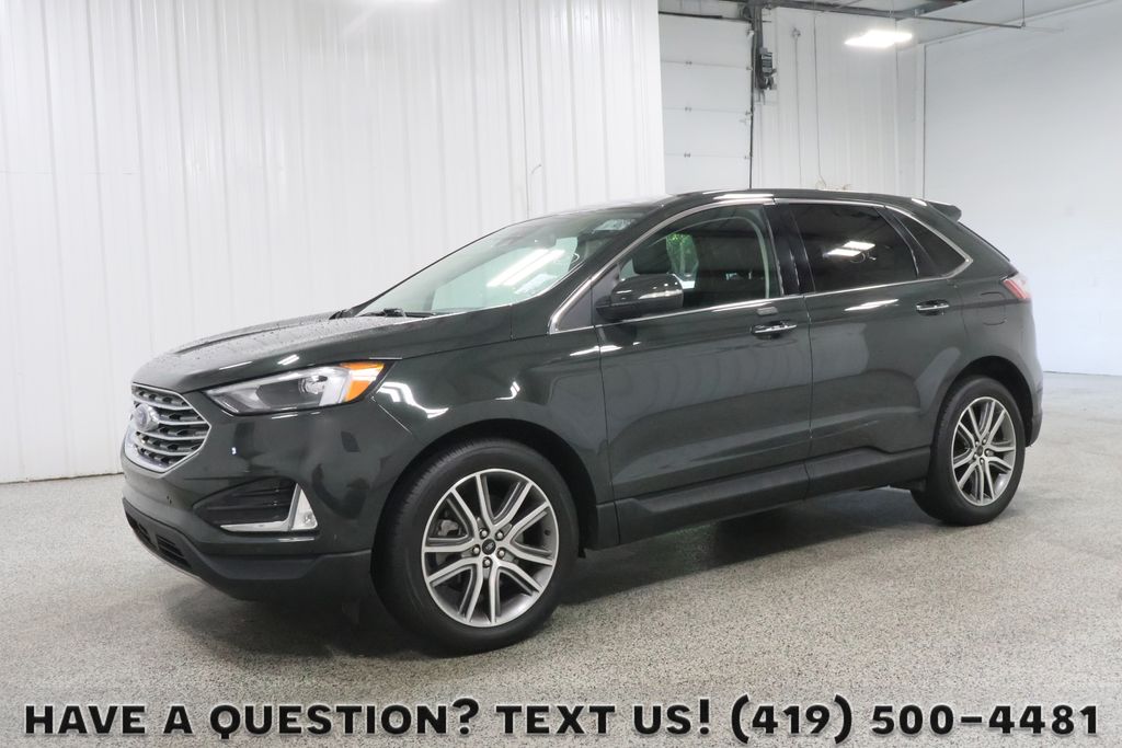 Forged Green Metallic 2023 Ford Edge Titanium AWD SUV / Crossover All-Wheel Drive 8-Speed Automatic