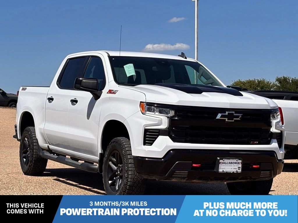 Summit White 2023 Chevrolet Silverado 1500 Pickup Truck Four-Wheel Drive 8-Speed Automatic