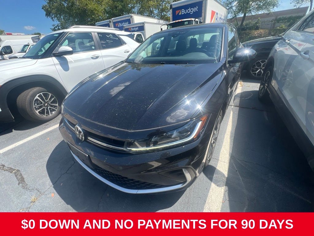 Black 2025 Volkswagen Jetta Sedan Front-Wheel Drive 8-Speed Automatic