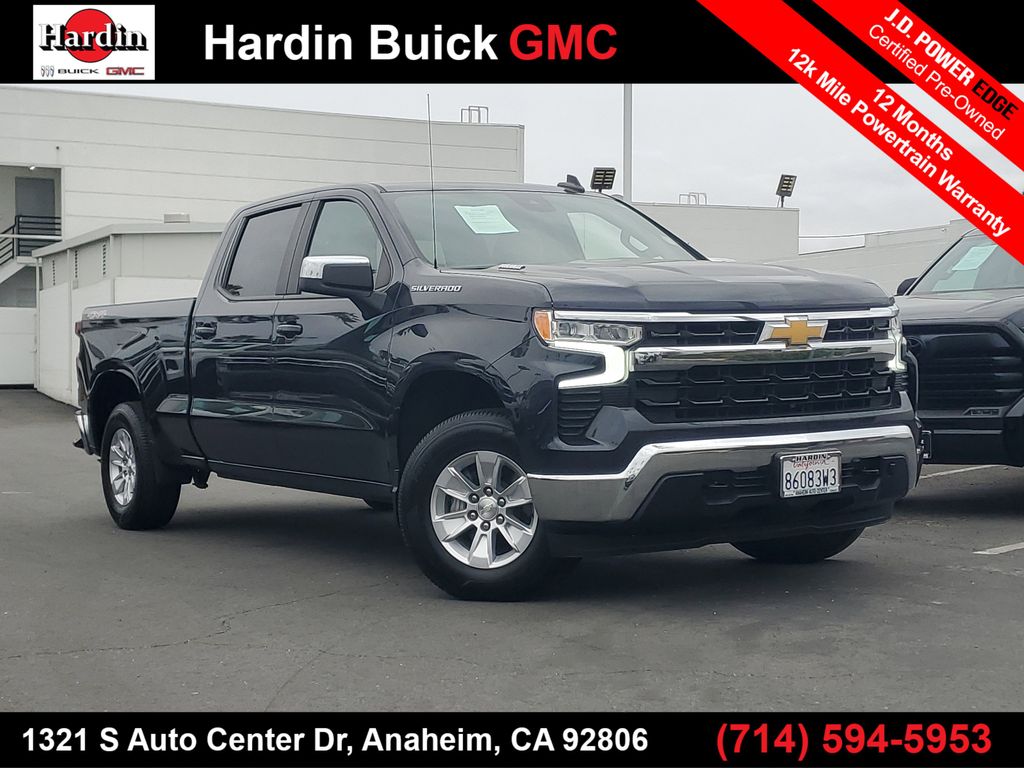 Dark Ash Metallic 2024 Chevrolet Silverado 1500 LT Crew Cab 4WD Pickup Truck Four-Wheel Drive Automatic