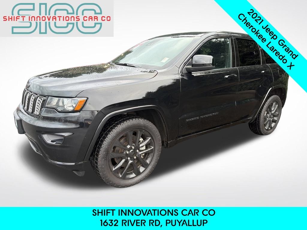 Diamond Black Crystal Pearlcoat 2021 Jeep Grand Cherokee Laredo X 4WD SUV / Crossover Four-Wheel Drive 8-Speed Automatic