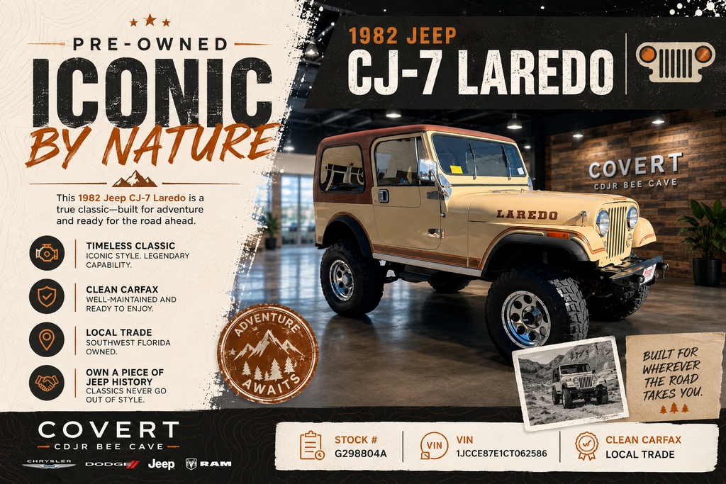 Brown 1982 Jeep CJ-7 SUV / Crossover Four-Wheel Drive 3-Speed Automatic