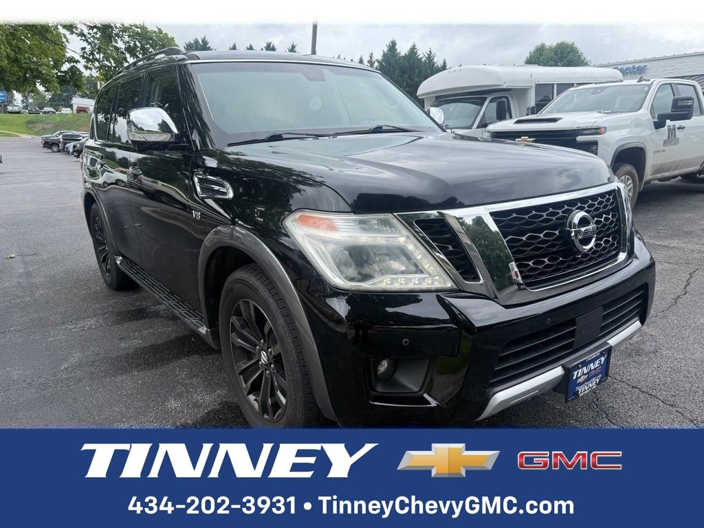 Super Black 2017 Nissan Armada SUV / Crossover Four-Wheel Drive 7-Speed Automatic
