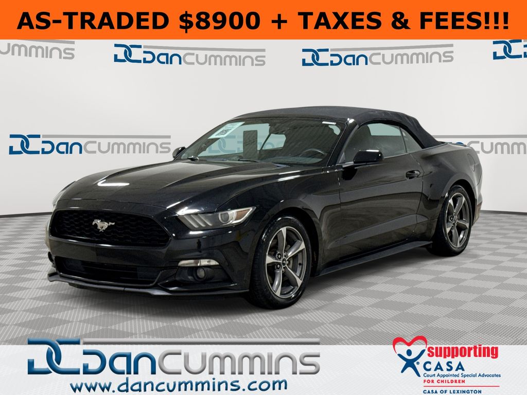 Shadow Black 2016 Ford Mustang Convertible Rear-Wheel Drive 6-Speed Automatic