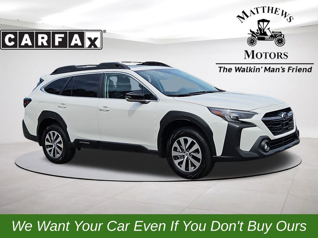 Crystal White Pearl 2025 Subaru Outback Premium AWD SUV / Crossover All-Wheel Drive Continuously Variable Transmission