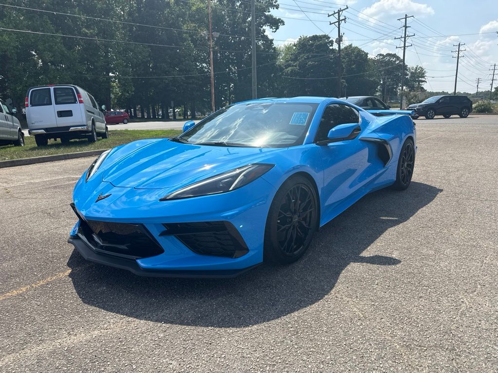 Rapid Blue 2025 Chevrolet Corvette Coupe Rear-Wheel Drive 8-Speed Dual Clutch