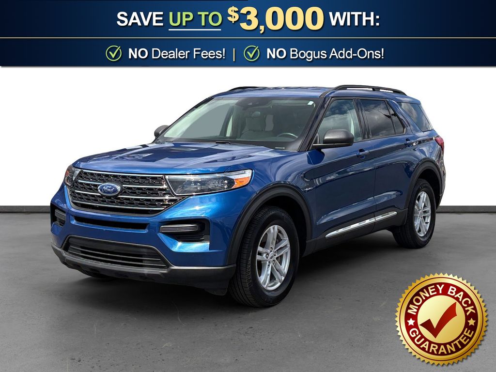 Blue Metallic 2023 Ford Explorer XLT AWD SUV / Crossover All-Wheel Drive Automatic