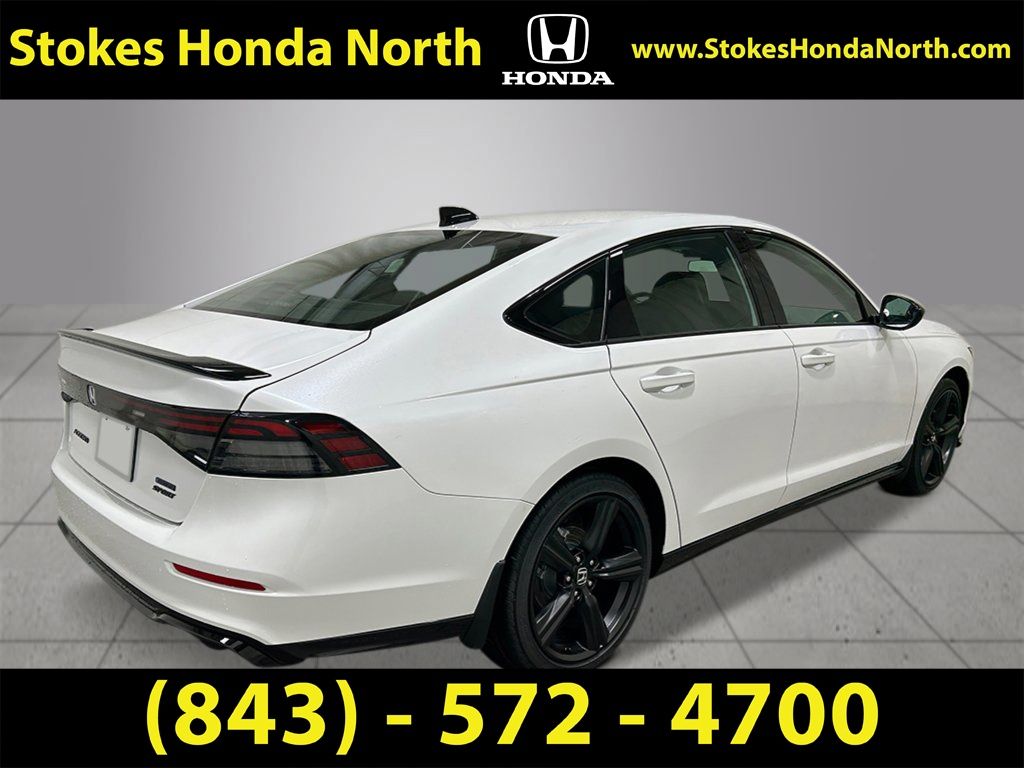 2026 Honda Accord Hybrid Sport-L White at Stokes Honda North