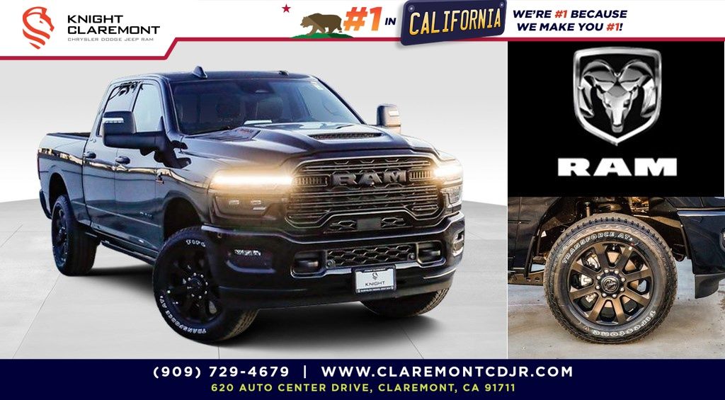 Diamond Black Crystal Pearlcoat 2026 RAM 2500 Pickup Truck Four-Wheel Drive 8-Speed Automatic