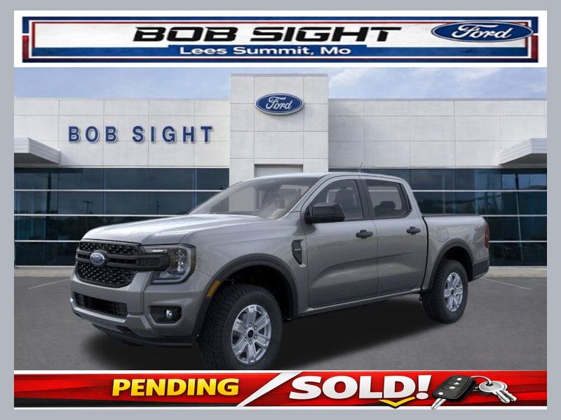 Carbonized Gray Metallic 2025 Ford Ranger XL SuperCrew 4WD Pickup Truck Four-Wheel Drive Automatic