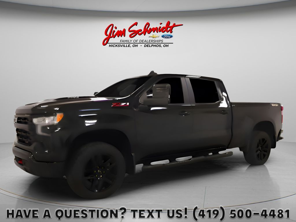 Black 2022 Chevrolet Silverado 1500 Pickup Truck Four-Wheel Drive Automatic