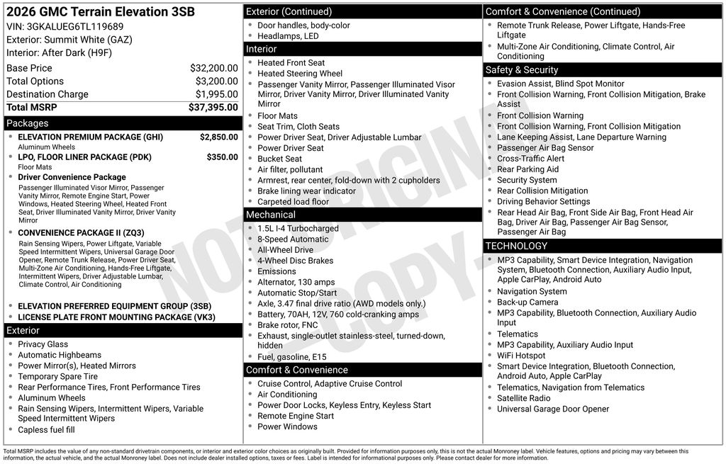 Used 2026 GMC Terrain SUV