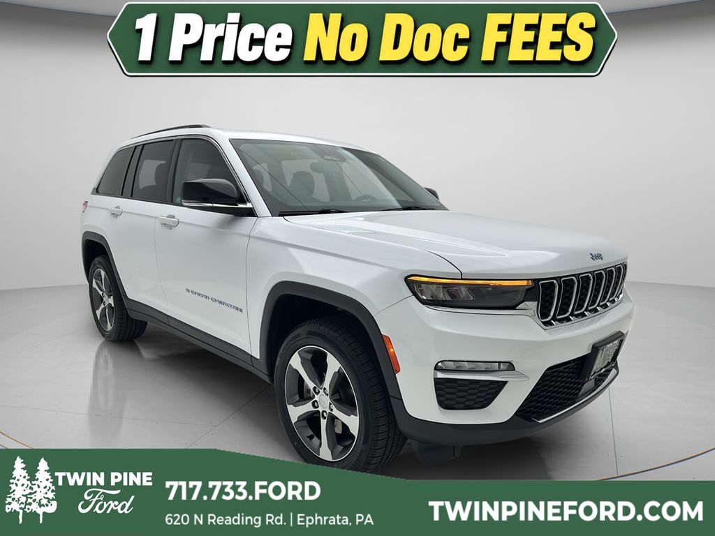 Bright White Clearcoat 2023 Jeep Grand Cherokee 4xe SUV / Crossover Four-Wheel Drive 8-Speed Automatic