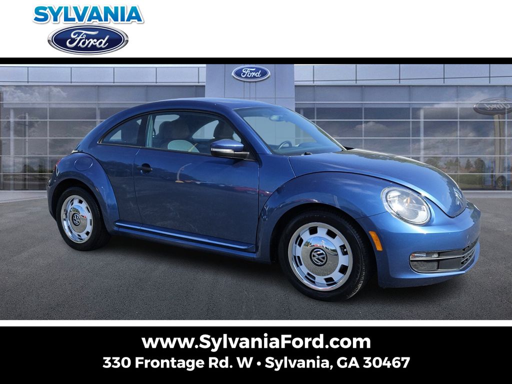 Blue 2016 Volkswagen Beetle Classic Hatchback Front-Wheel Drive 6-Speed Automatic