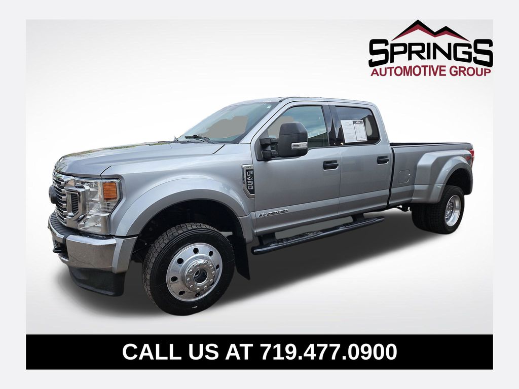 Silver Metallic 2022 Ford F-450 Super Duty XLT Crew Cab LB DRW 4WD Pickup Truck Four-Wheel Drive Automatic