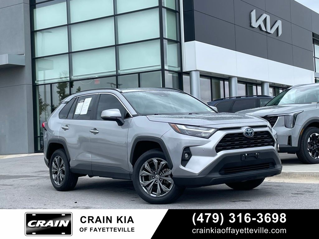 Silver Sky Metallic 2022 Toyota RAV4 Hybrid XLE Premium AWD SUV / Crossover All-Wheel Drive Continuously Variable Transmission