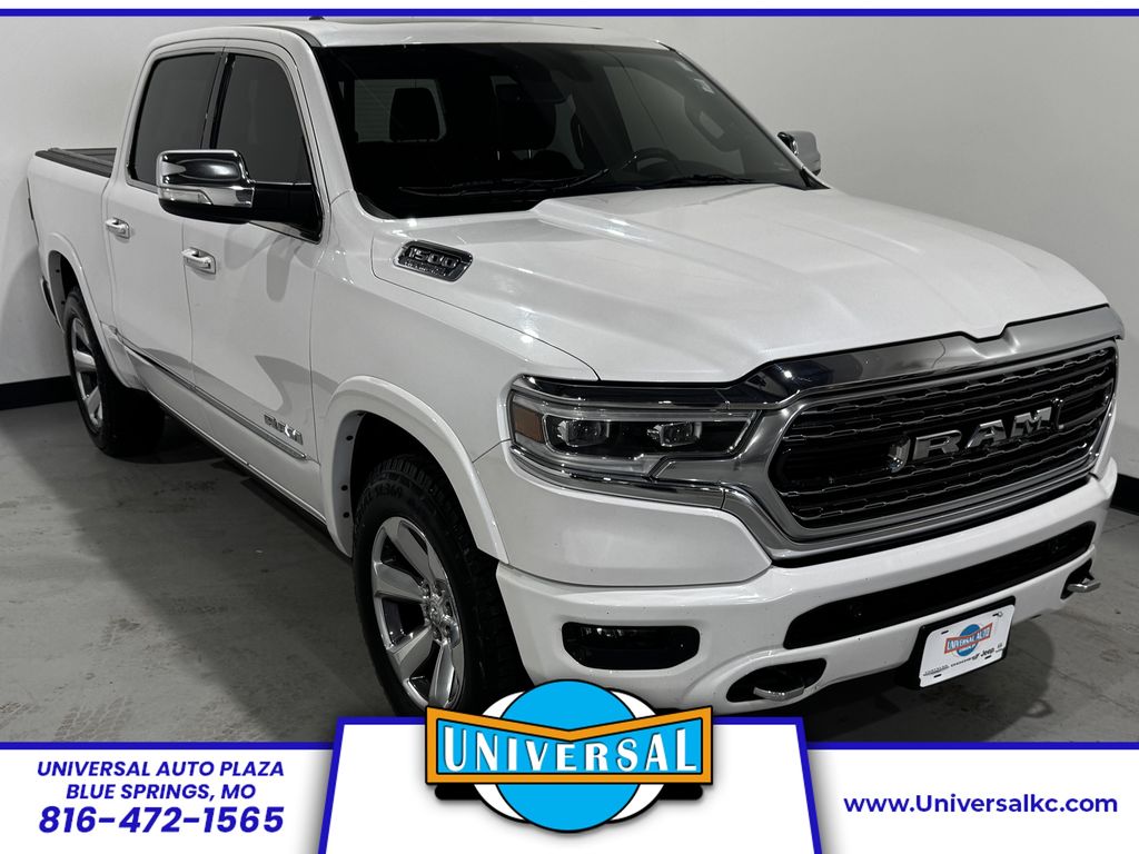 Ivory White Tri-Coat Pearlcoat 2020 RAM 1500 Pickup Truck Four-Wheel Drive 8-Speed Automatic