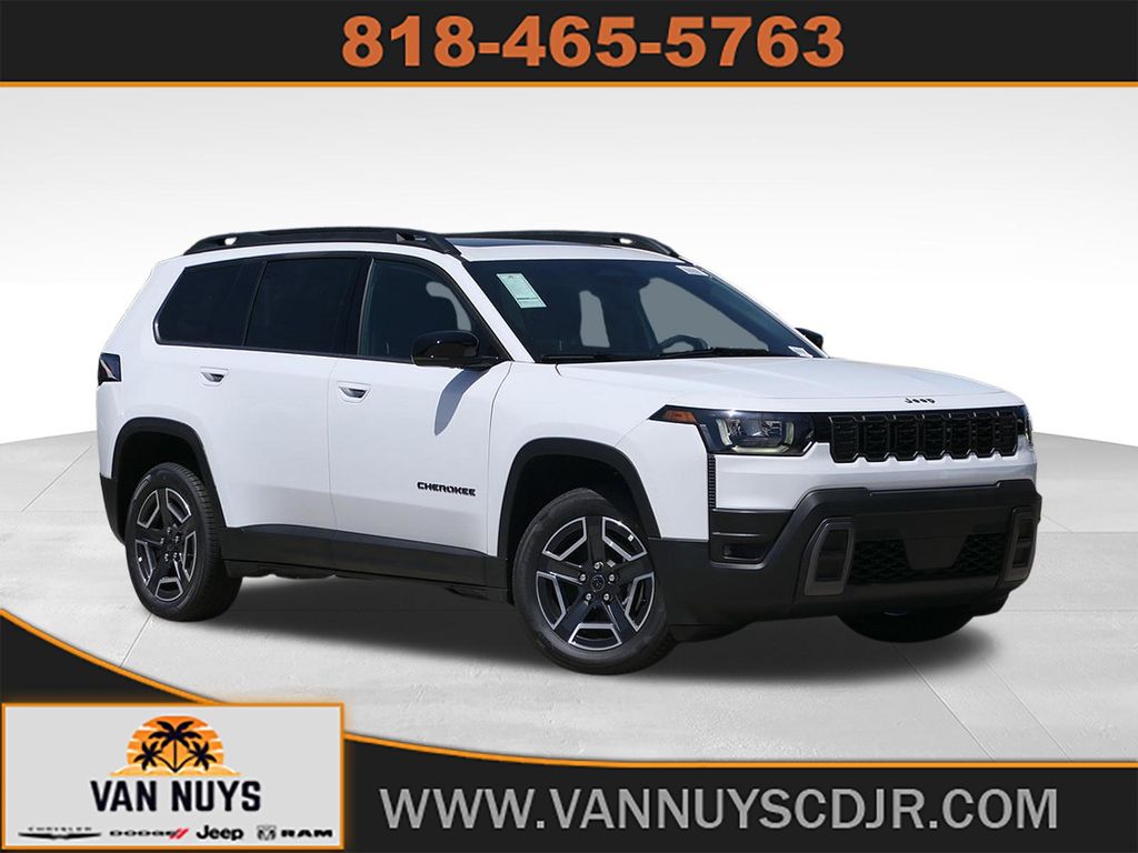 Bright White Clearcoat 2026 Jeep Cherokee SUV / Crossover Four-Wheel Drive Continuously Variable Transmission