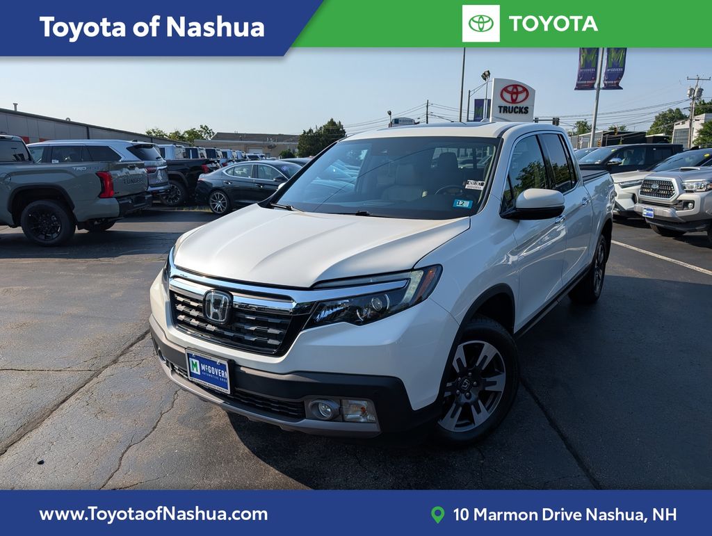 White Diamond Pearl 2019 Honda Ridgeline Pickup Truck All-Wheel Drive 6-Speed Automatic