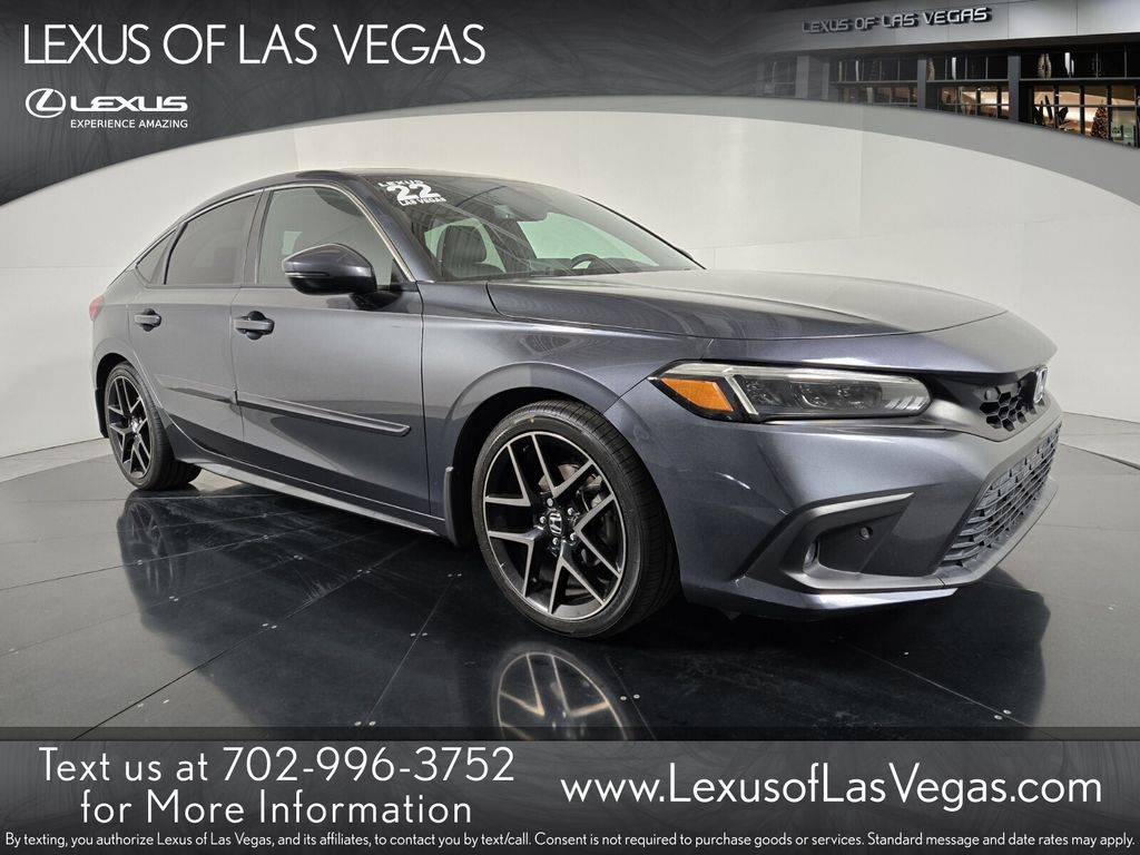 Gray 2022 Honda Civic Hatchback Sport Touring FWD Hatchback Front-Wheel Drive Continuously Variable Transmission