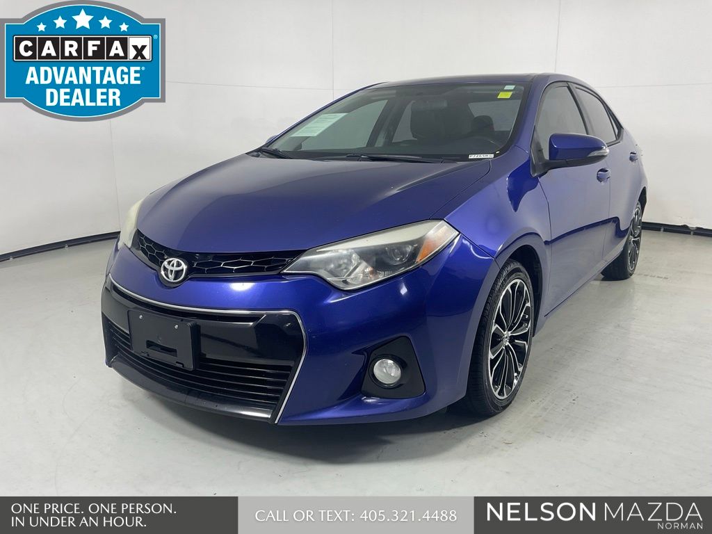 Blue 2015 Toyota Corolla Sedan Front-Wheel Drive Continuously Variable Transmission