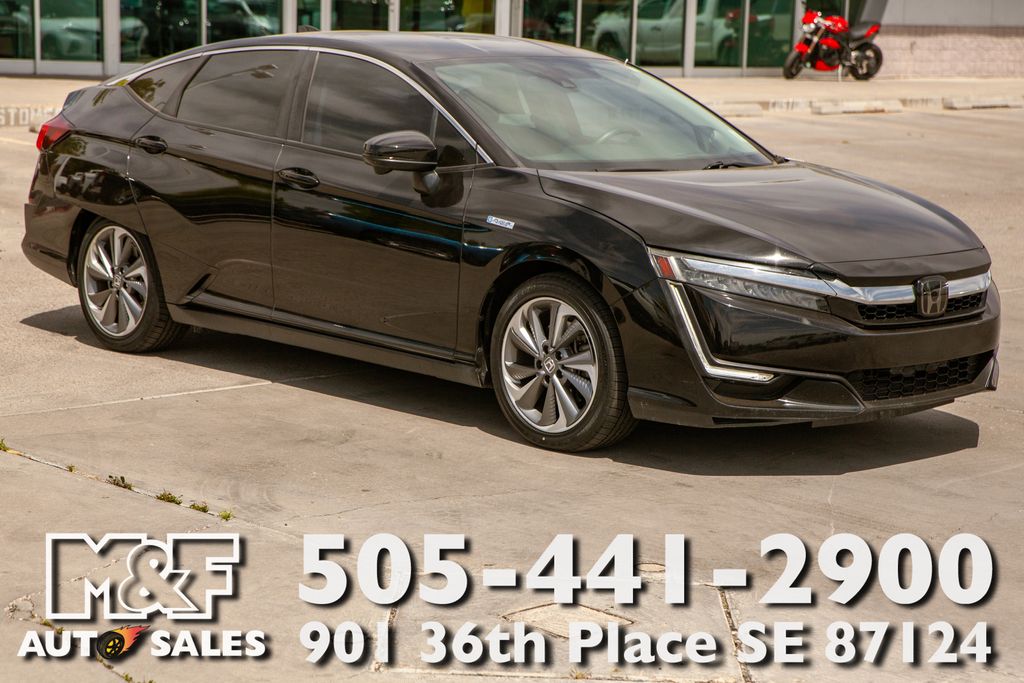 Black 2018 Honda Clarity Hybrid Plug-In Sedan Front-Wheel Drive Continuously Variable Transmission