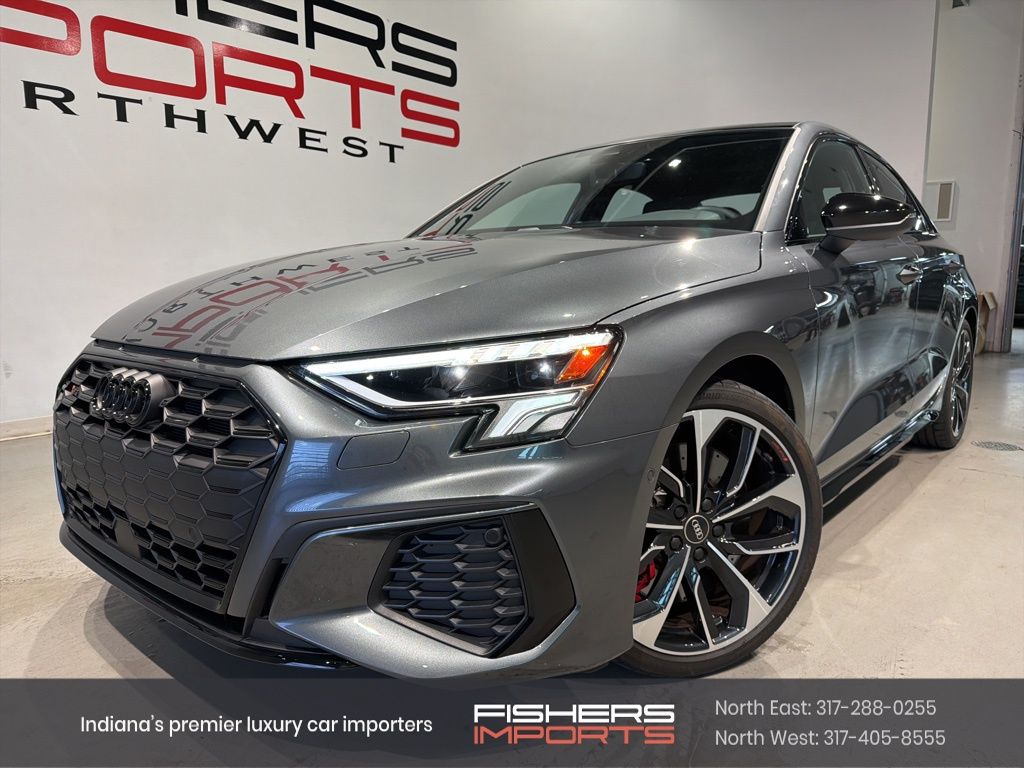 Gray 2024 Audi S3 2.0T quattro Premium Plus AWD Sedan All-Wheel Drive 7-Speed Automatic