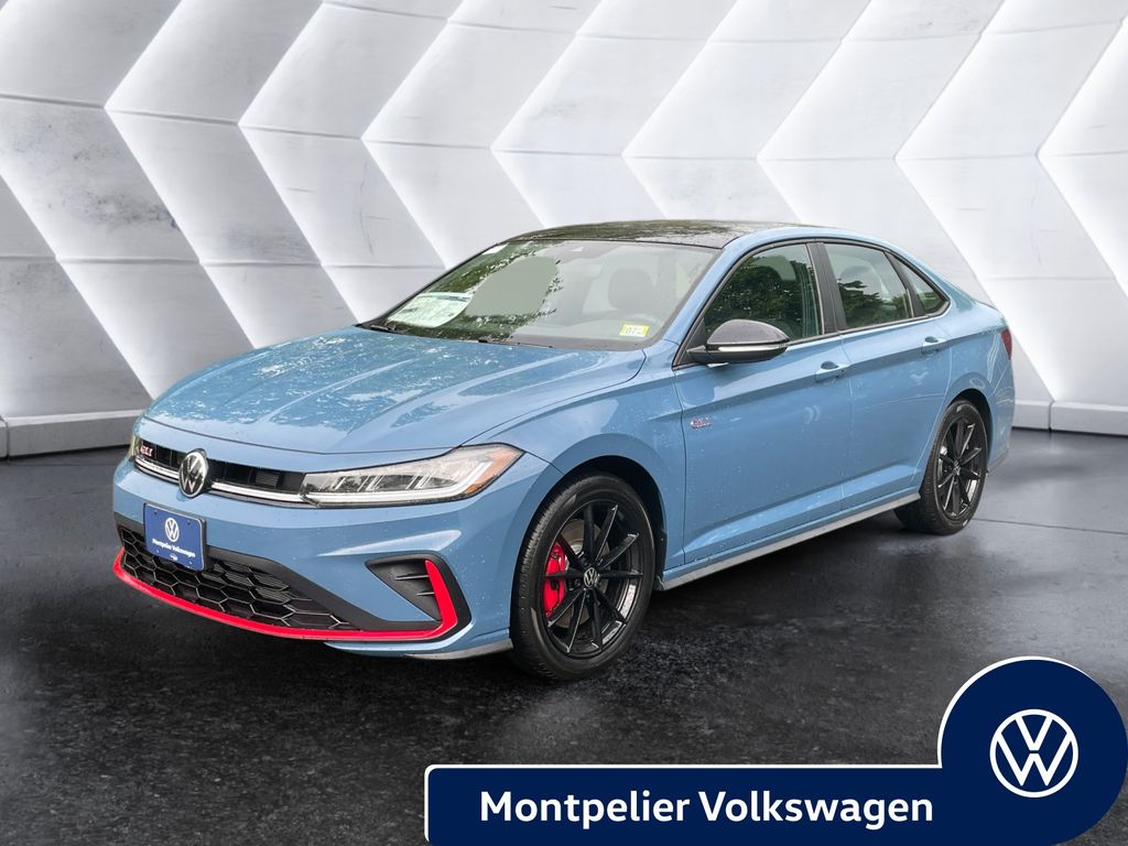 Blue 2026 Volkswagen Jetta GLI Sedan Front-Wheel Drive 6-Speed Manual