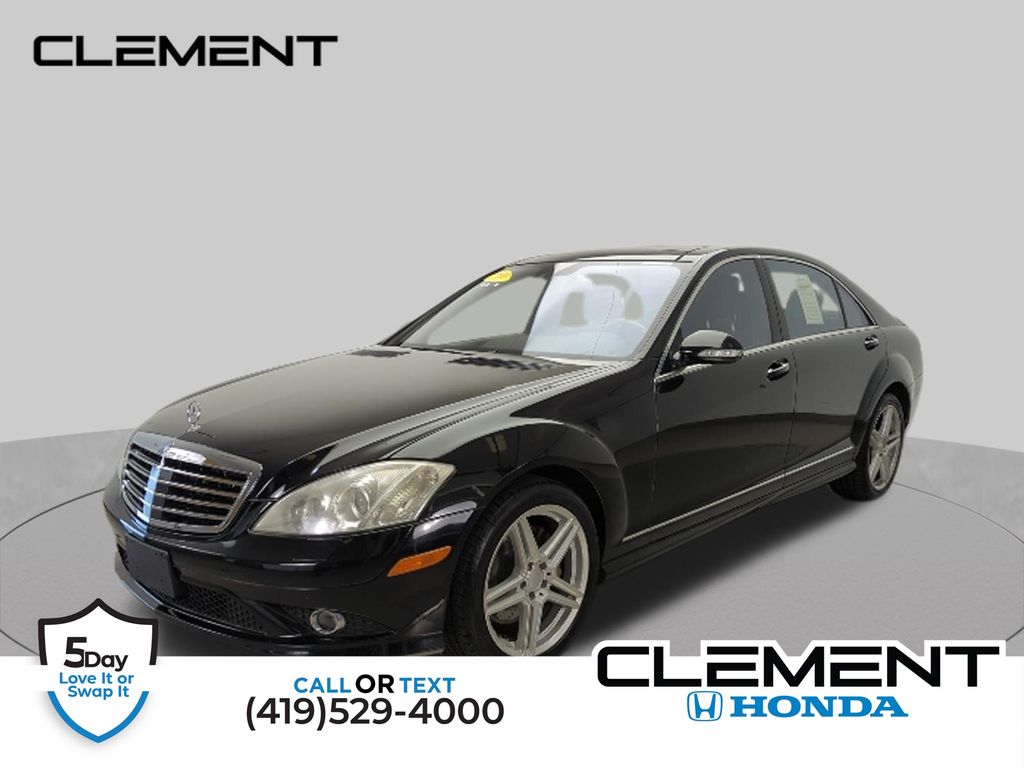 Black 2007 Mercedes-Benz S-Class Sedan All-Wheel Drive 7-Speed Automatic
