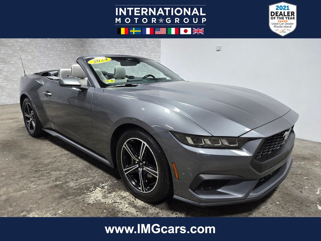 Carbonized Gray Metallic 2024 Ford Mustang Convertible Rear-Wheel Drive Automatic