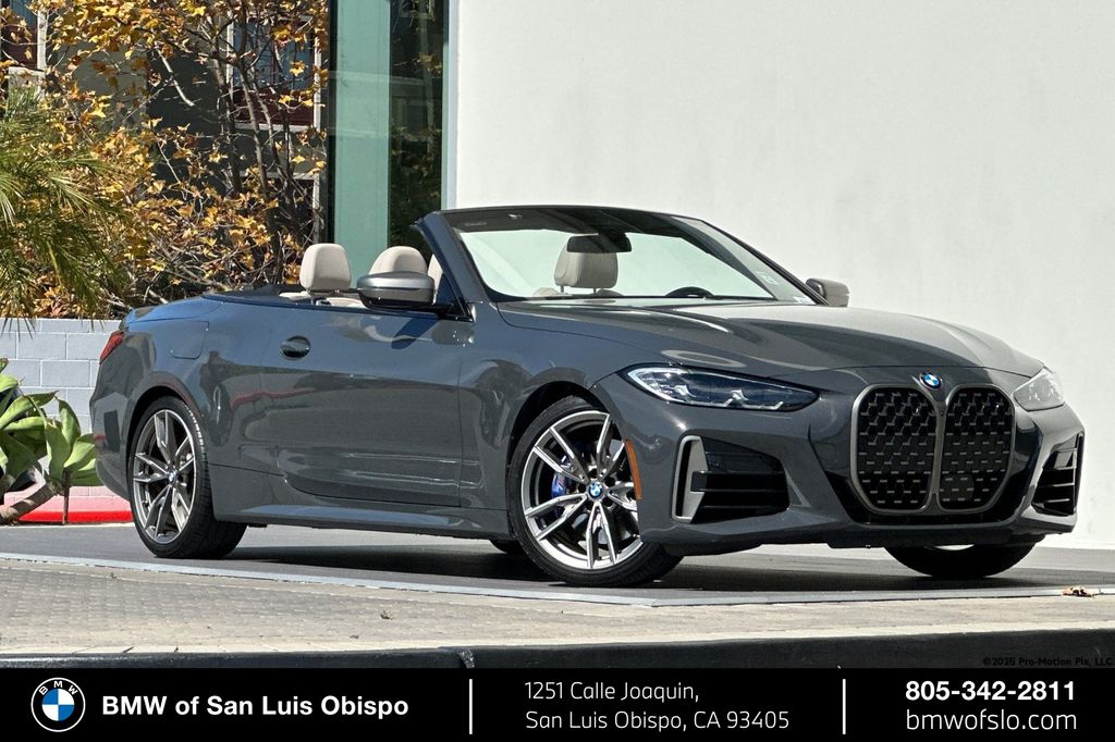Dravit Gray Metallic 2024 BMW 4 Series Convertible Rear-Wheel Drive 8-Speed Automatic