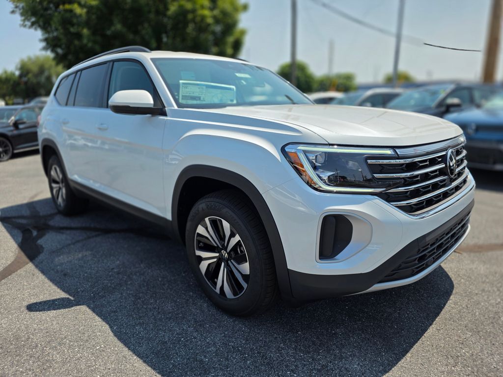 2026 Volkswagen Atlas 2.0T SE White/off-white at Sutliff Volkswagen