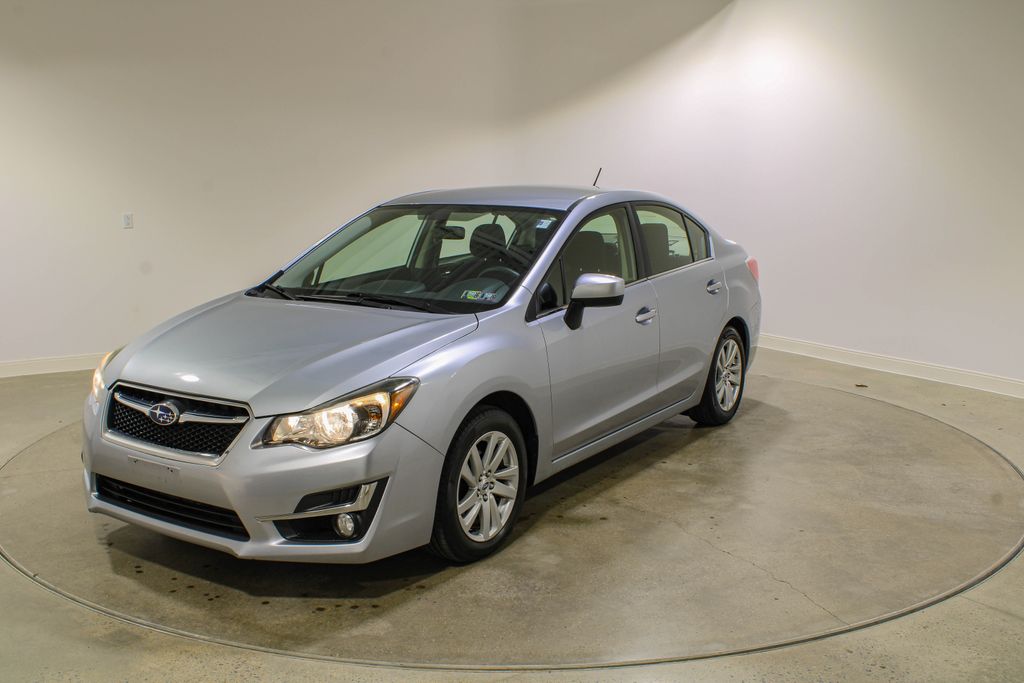 Ice Silver Metallic 2015 Subaru Impreza 2.0i Premium Sedan All-Wheel Drive Continuously Variable Transmission