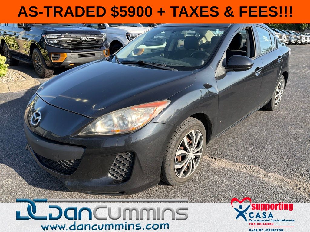 Black Mica 2012 Mazda MAZDA3 Sedan Front-Wheel Drive 5-Speed Automatic