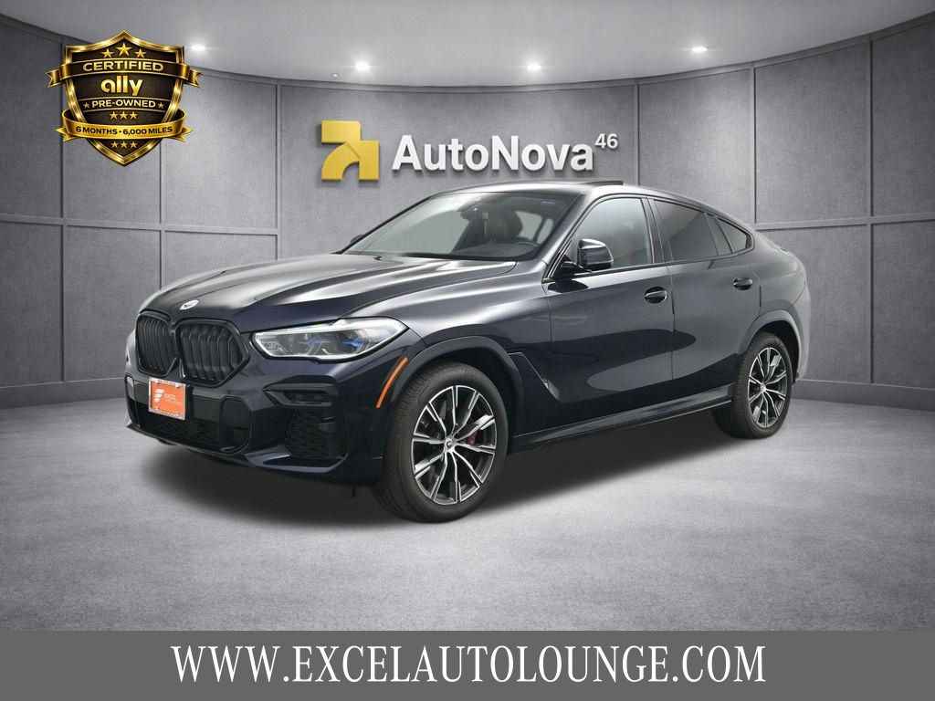 Carbon Black Metallic 2023 BMW X6 SUV / Crossover All-Wheel Drive 8-Speed Automatic