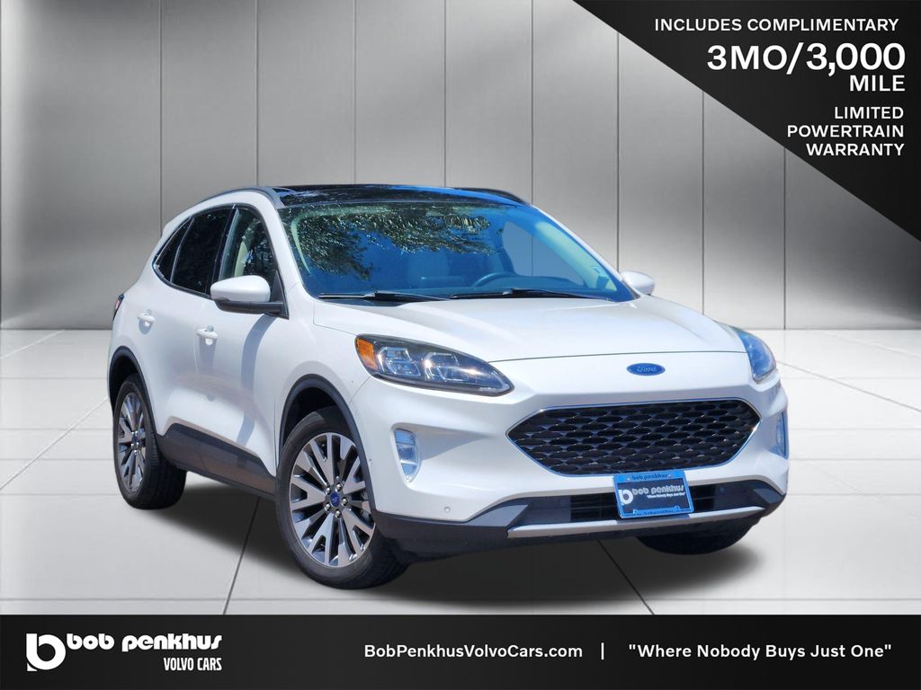 White Metallic 2020 Ford Escape SUV / Crossover All-Wheel Drive 8-Speed Automatic