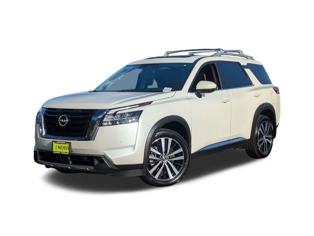 Pearl White Tricoat 2023 Nissan Pathfinder Platinum 4WD SUV / Crossover All-Wheel Drive 9-Speed Automatic